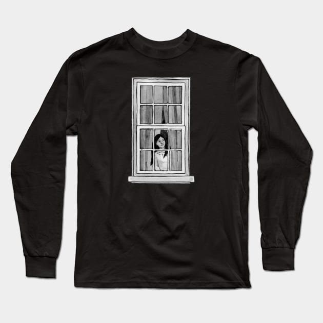 The Girl at the Window Pt. 01 Long Sleeve T-Shirt by TheresaFlaherty